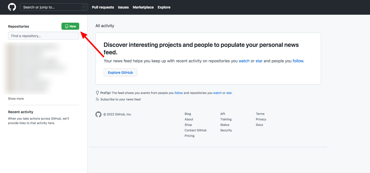 GitHub New Repository